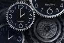 Black world time clock theme screenshot 1
