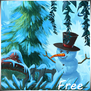 Winter Cartoon Forest Winter Cartoon Forest