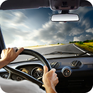 Driving in Car