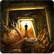 The output from an abandoned mine shaft