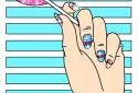 Nail Art Color Glitter Girls Coloring Book screenshot 6