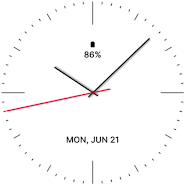 Minimal White Watch Face