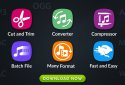 MP3 Audio Cutter Converter Merger & Video to Audio screenshot 1